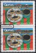 FRANCE  N°451___OBL VOIR SCAN__DECALAGE Des DENTS - Used Stamps