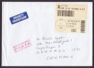 Austria Prioritaire & Registered Recommandée Einschreiben Labels WIEN 2001 Cover Brief To Denmark Taxe Percue - Cartas & Documentos