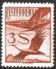Austria 1925 Air 3S Plane & Bird MNH  SG 633 - Unused Stamps