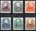 Austria 1931 Writers & Youth Unemployment Set Of 6 MH  SG 672-677 - Ongebruikt