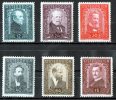 Austria 1932 Painters Set Of 6 MH  SG 693-698 - Unused Stamps