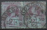 GRANDE-BRETAGNE - 1887-92 - QV "Jubilee" - 2 1/2d Obl 8 Paire - Used Stamps