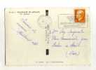 - AFFRANCHISSEMENT SIMPLE SUR CP DE 1953 POUR LA FRANCE - Postmarks