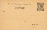 2392. Entero Postal HAMMONIA. Breieforderung 2 Pf. Privat Post Hamburg - Privatpost