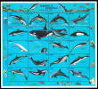 Palau Scott #289 MNH Sheetlet Of 20 29c Dolphins And Porpoises - Palau