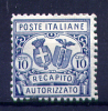 1928 - Regno -  Italia - Italy -  Recapito Autorizzato - Sass. N. 1 - Mi 1A - LH  (B2106...) - Other & Unclassified