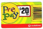 NUOVA ZELANDA - NEW ZEALAND -  VODAFONE (RECHARGE GSM) - $ 20     - USED  -  RIF. 3660 - New Zealand