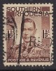 Southern Rhodesia 1937 KGV1 1 1/2d Brown Used SG 42 ( 900 ) - Southern Rhodesia (...-1964)