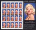 1995 USA Marilyn Monroe Stamp Sheet #2967 Legends Of Hollywood Famous - Berühmte Frauen