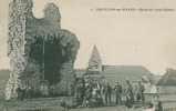 CPA 51 : CHATILLON Sur Marne   Ruines Du Chateau Trés Animées    A    VOIR   !!!!! - Châtillon-sur-Marne