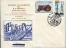 Romania- Envelope Occasionally  1993-Production Means, Tractor And Oil Wells - Erdöl
