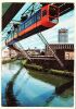 Allemagne Rhénanie WUPPERTAL ELBERFELD Schwebebahn Sparkasse Metro Aerien Train Suspendu 1976 Deutschland Germany - Wuppertal