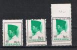 3  MISDRUKKEN  INDONESIE N° 465 - 1966 ** - Oddities On Stamps