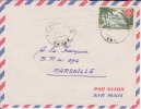 MARCOPHILIE - TCHIBANGA - GABON - 1957 - COLONIES - A.E.F - N°237 - AVION - LETTRE - Altri & Non Classificati