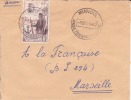 MARCOPHILIE - MINVOUL ( Petit Bureau ) GABON - 1957 - COLONIES - A.E.F - PA N°62 - AVION - LETTRE - Altri & Non Classificati