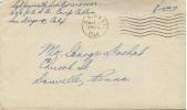 Feldpost Brief  "U.S. Navy" Camp Callan, San Diego      1945 - Marcophilie