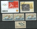 CANOE 11 : Lot De 6 Timbres Andorre Mozambique France - Canoe