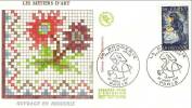 FRANCE- FDC - Broderie (yvert 2079) 29 Mars 1980 (2) - Other & Unclassified