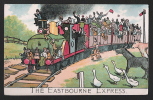 THE EASTBOURNE EXPRESS.   Ane, Vache, Oies, Regardent Passer Un Train Bondé - Jolie Carte! - Eastbourne