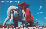 Atlantic City NJ New Jersey, Giant Elephant Hotel C1940s/50s Vintage Postcard - Atlantic City