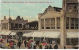 Atlantic City NJ New Jersey, Solarium Hotel Blenheim & Boardwalk, Hawii Sign  C1910s Vintage Postcard - Atlantic City