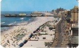 Atlantic City NJ New Jersey, New York Avenue View Pier, C1950s/60s Vintage Postcard - Atlantic City
