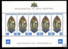 SAN MARINO FOGLIETTO CENTENARIO 1977 SPLEND - Blocs-feuillets