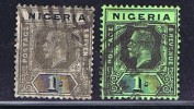 NIGERIA  Wmk Multi Crown &  CA   1/-  White Backs  SG 8, 81 Used - Nigeria (...-1960)