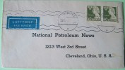 Sweden 1947 Cover To Cleveland USA - Esaias Tegner - Petroleum Adress - Nice Cancel On Back - Storia Postale