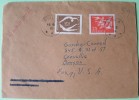 Sweden 1960 Cover To Corvallis Oregon - Birds Wooper Swans - Sport Gymnastics Girl And Boy - Brieven En Documenten