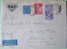 Sweden 1966 Cover To Easton USA - National Museum Staircase - Prince Eugen - Visby Town Wall - Briefe U. Dokumente