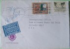 Sweden 1972 Cover To Illinois USA - Birds Dancing Cranes - Lions Club Logo - Sping By Bror Hjorth - Swan - UN ONU - Storia Postale