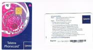 AUSTRALIA - TELSTRA    (CHIP) -  2004 HOT PINK CIRCLES  EXP. 10.2007   - USED  -  RIF. 3789 - Australien