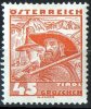 Austria 1934 Costumes 45g Brown MH  SG 730 - Unused Stamps