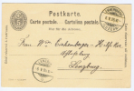 Switserland: Postcard 1905 From Emmenbrüke / Luzern -> Lenzburg - Stamped Stationery