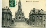 80 - BEAUVAL - La Place Et L'Eglise - Beauval