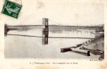 18084   Francia,  Trevoux (Ain),  Pont  Suspendu  Sur La  Saone,  VG - Trévoux