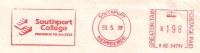 A1 Great Britain 1996 Machine Stamp Atm Label Postmark Fragment SOUTHPORT COLLEGE - Macchine Per Obliterare (EMA)
