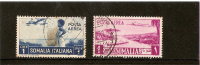 ITALIE Occupation De La Somalie Poste Aerienne N* 22 Et N* 35 - Somalie