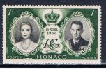 MC+ Monaco 1956 Mi 561 Mnh Hochzeitsmarken - Ungebraucht