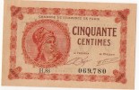 Billet De 50 Centimes (Chambre De Commerce De Paris) -  1922 - Numéro : 069.780 (§) - Cámara De Comercio