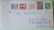 Sweden 1976 Cover To Praha Czech - Horse Ship Boat - St. Stephan Tending Horses - King Carl XVI - Horseman Warrior - Oblitérés