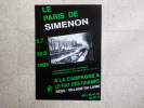 (simenon) AFFICHE DE L´EXPOSITION (30x42cm) - LE PARIS DE SIMENON - Redu Juillet-août 1992 - Simenon