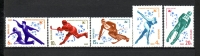 USSR Soviet Union 1980 Olympic Games 5v MNH** O602 - Invierno 1980: Lake Placid