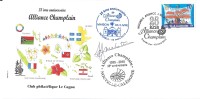 6437  25 é Anniversaire ALLIANCE CHAMPLAIN - NOUMEA - NOUVELLE CALEDONIE - Briefe U. Dokumente