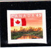 Canada MNH Scott #2011 49c Flag Over Edmonton - Booklet Single - Ongebruikt