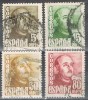 Serie Completa Caudillo  1948, Edifil Num 1020-1023 º - Used Stamps