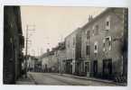 Cpa Carte Photo AIXE SUR VIENNE  Route De Perigueux Passage A Niveau -café Coiffeur Tabac Photo Chic - Moris's - Aixe Sur Vienne