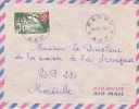 KANGO - GABON - 1957 - AFRIQUE - COLONIE FRANCAISE - AVION - LETTRE POUR LA FRANCE A MARSEILLE - MARCOPHILIE - Autres & Non Classés