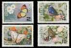 Taiwan 1978 Butterflies Stamps Butterfly Insect Flower Fauna - Neufs